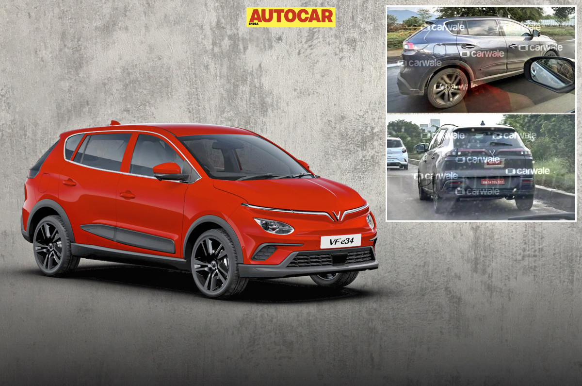 VinFast starts testing VF e34 e-SUV in India - Image 1